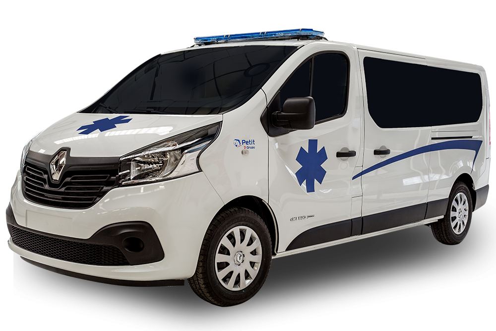Ambulance neuve Renault Trafic L2H1 - aménagement Petit by Gruau